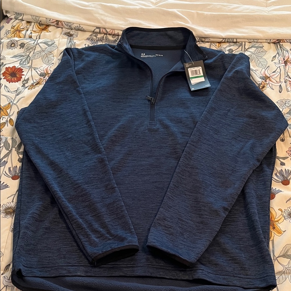 Men's Under Armour Quarter-Zip Performance Sweater - Navy